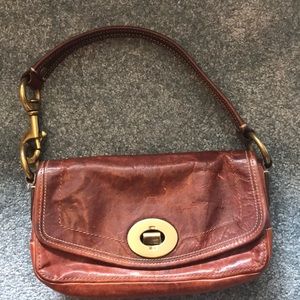Coach Legacy Whiskey Leather Purse